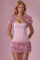 Cropped Bolero in Blush Pink