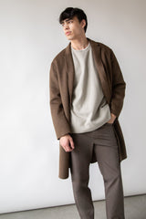 DOUBLE-FACED WOOL BLEND COAT