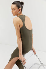 OPEN BACK MIDI DRESS