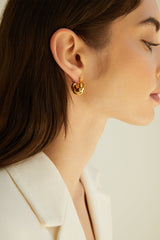 CHUNKY TWISTED HOOPS