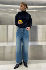 OAK 88 CROPPED MID-RISE RELAXED FIT JEAN