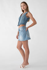DENIM MINI SKIRT