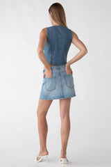DENIM MINI SKIRT