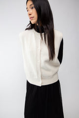 PEARL COLLAR VEST