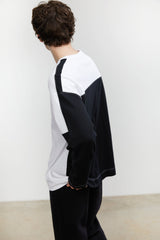 COLOUR BLOCK KNIT TOP
