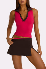 Soft Active Mini Skort in Truffle