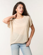 Shell Trim Oversized Top