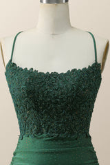 Beaded Dark Green Appliques Bodycon Mini Dress