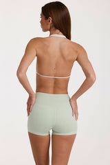 Soft Active Mini Shorts in Pistachio