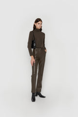 PATENT FRONT FLAP SHOULDER BAG