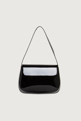PATENT FRONT FLAP SHOULDER BAG