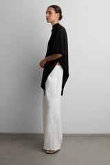 ASYMMETRICAL DRAPE CAPE TOP