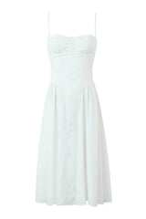 Red Spaghetti Strap Ruched Long Party Dress