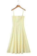 A-line Blue Sapghetti Strap Short Dress