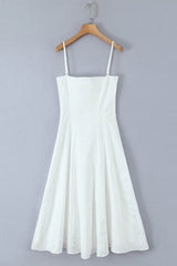 A-line Blue Sapghetti Strap Short Dress