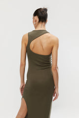 OPEN BACK MIDI DRESS