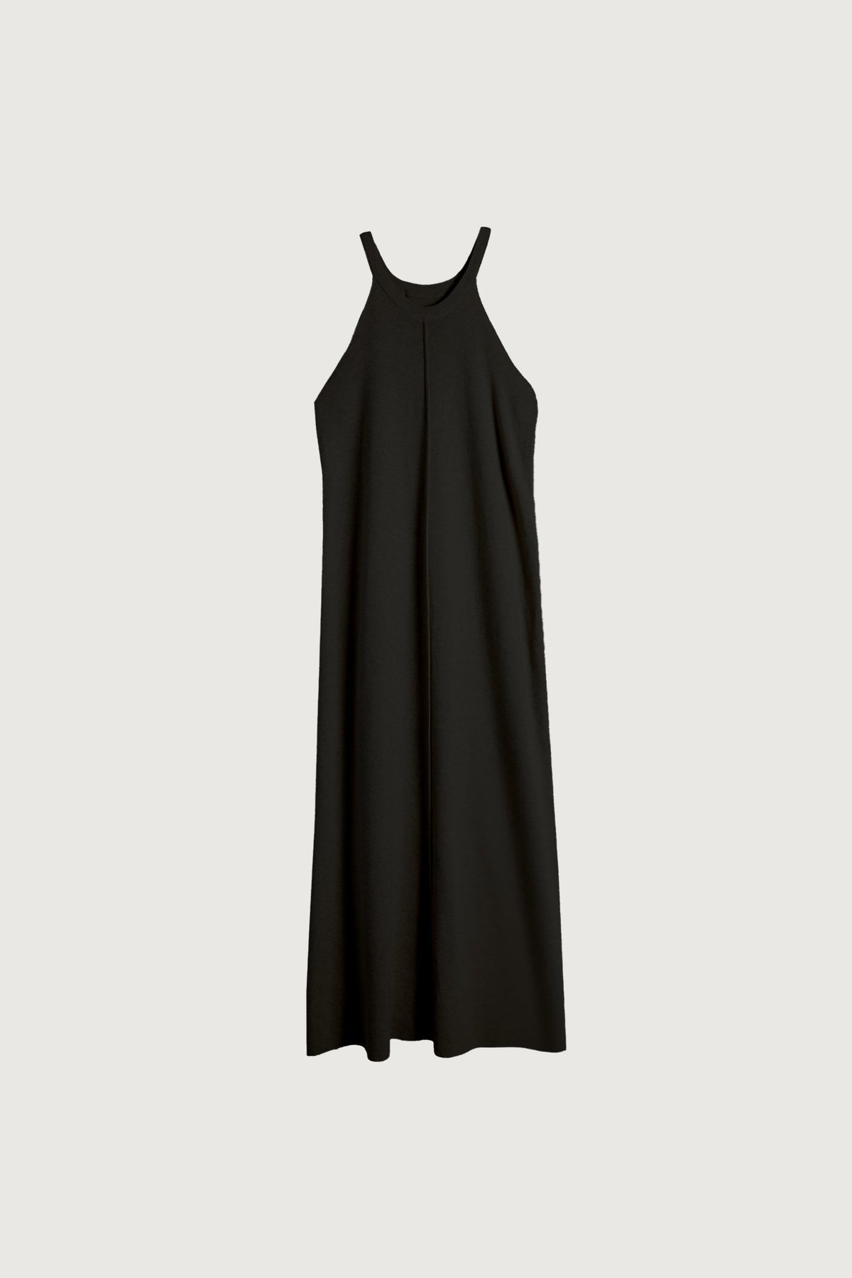 KNIT HALTER MIDI DRESS