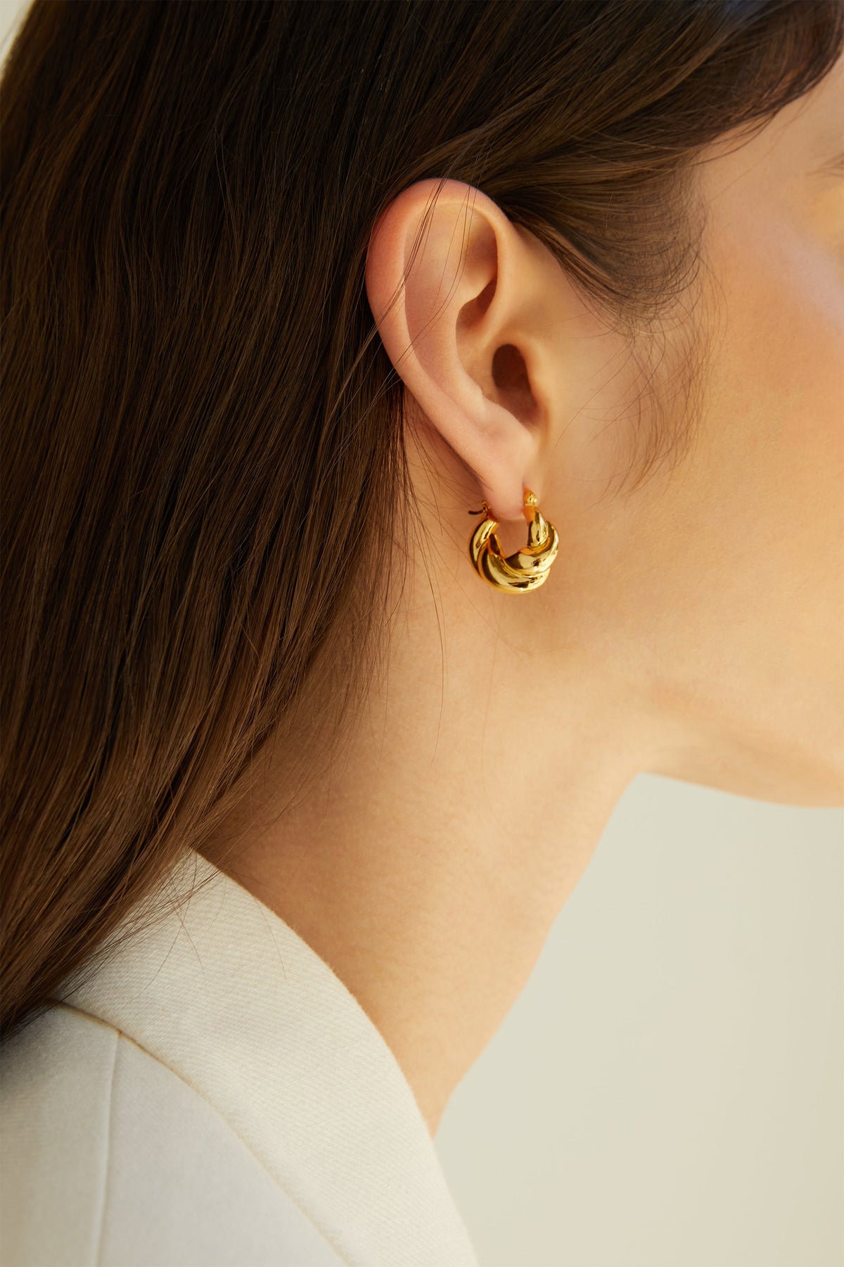 CHUNKY TWISTED HOOPS