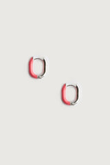 HALF ENAMEL OVAL HOOPS