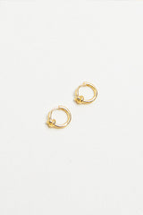 KNOT HOOP EARRING