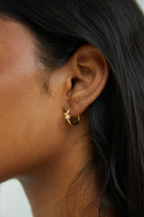 KNOT HOOP EARRING