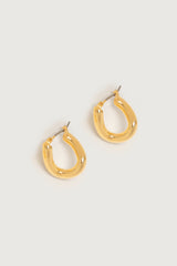 CURVED HOOP EARRINGS