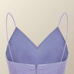 Lavender Ruffles Short A-line Party Dress