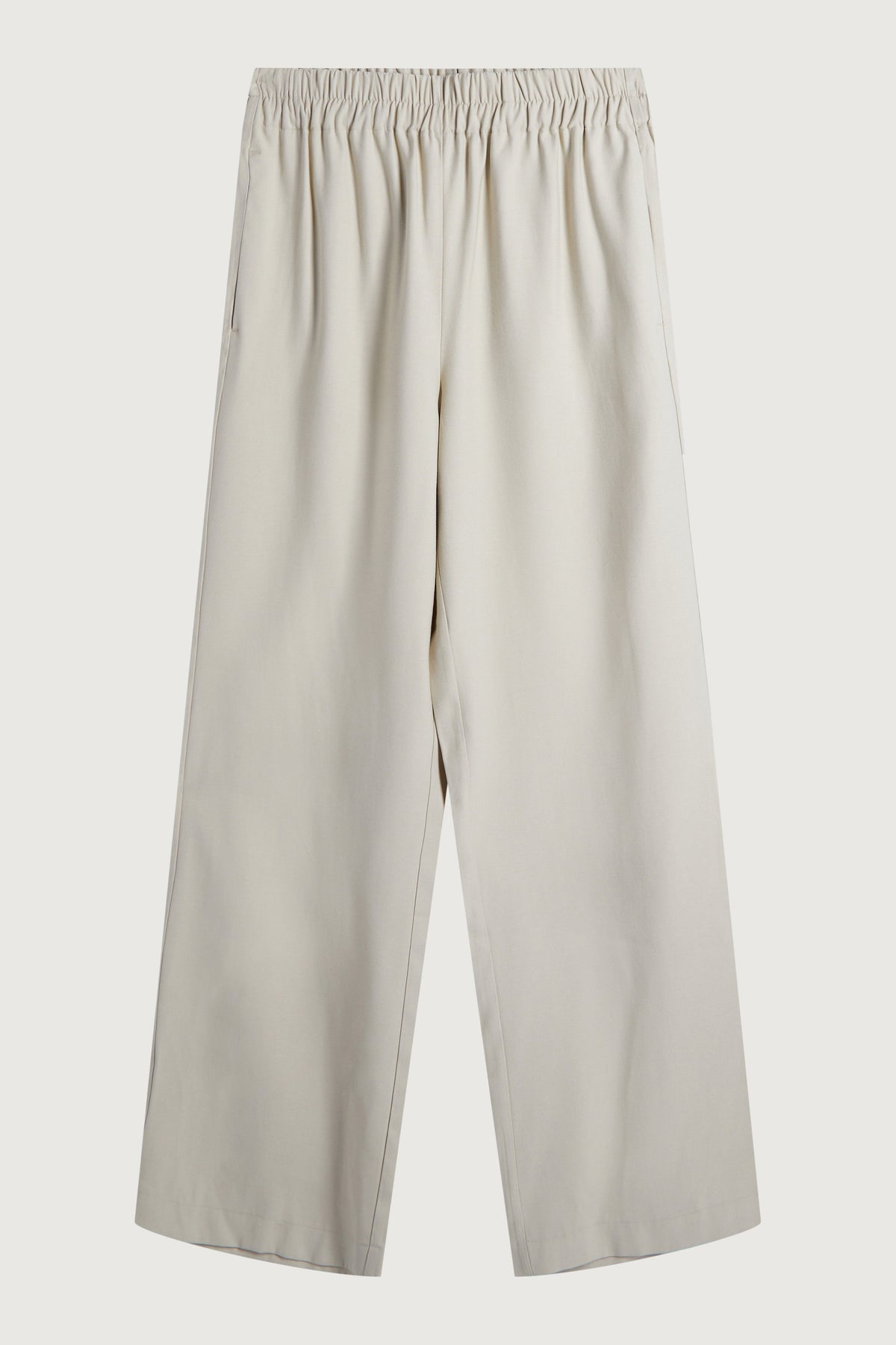 ELASTIC WAIST STRAIGHT LEG PANT