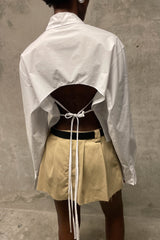 PLEATED MINI SKIRT