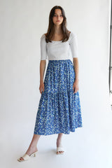 MIDI FLORAL SKIRT