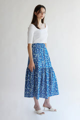 MIDI FLORAL SKIRT