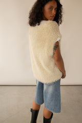 FUZZY SWEATER VEST