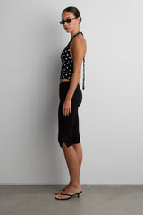 POLKA DOT HALTER NECK TOP