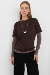 COTTON MODAL CREWNECK T-SHIRT