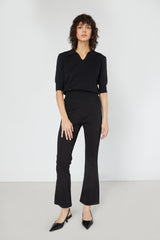 COLLARED KNIT TOP