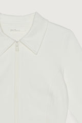 HIGH NECKLINE ZIP-UP TOP