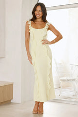 Saltwater Serenity Maxi Dress Lemon