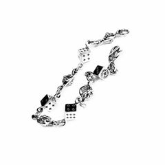 Chrome Hearts DICE AND CROSSBALL BRACELET 4