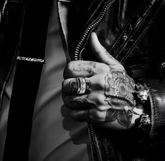 Chrome Hearts ETCHED PLUS BAND RING 2