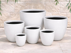 Decor Tall Egg Pot - Gloss White