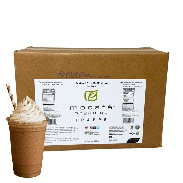 MOCAFE™ Organic Fair Trade™ Dominican Mocha Frappe (No Coffee) - IBEV Concepts