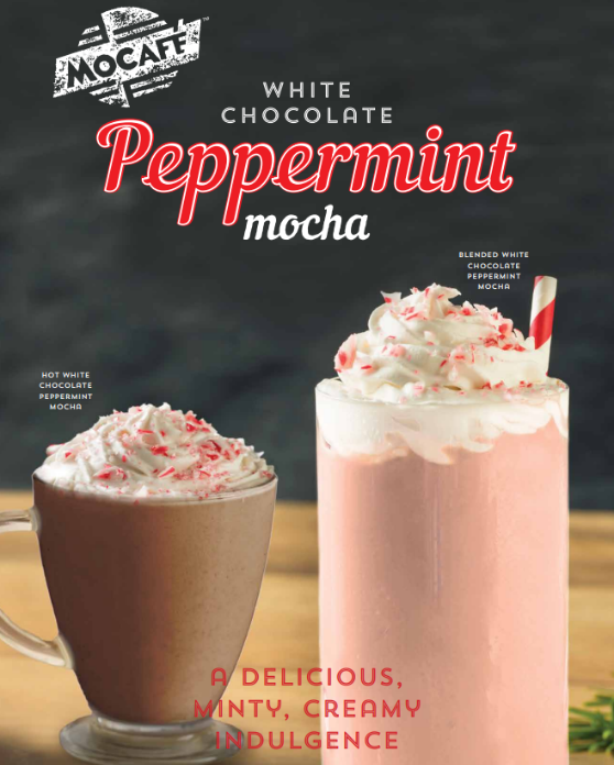 MOCAFE™ White Chocolate Peppermint Mocha Powder Mix