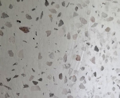 Oval Fibcrete Pot - Terrazzo White